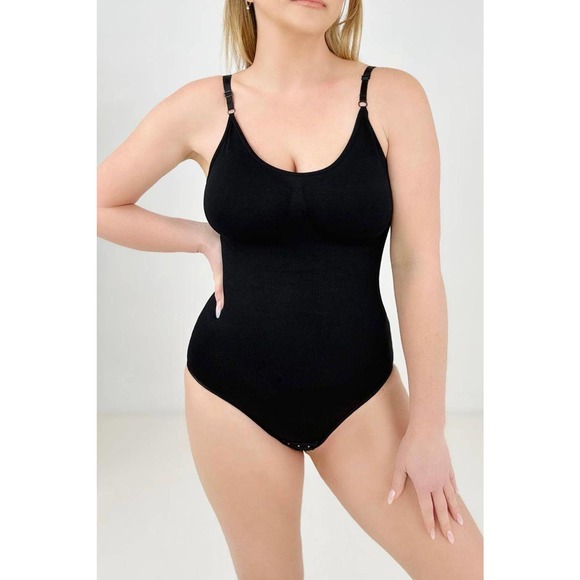 Smoothing Shapewear Bodysuit in Black Size 3X - Picture 2 of 9